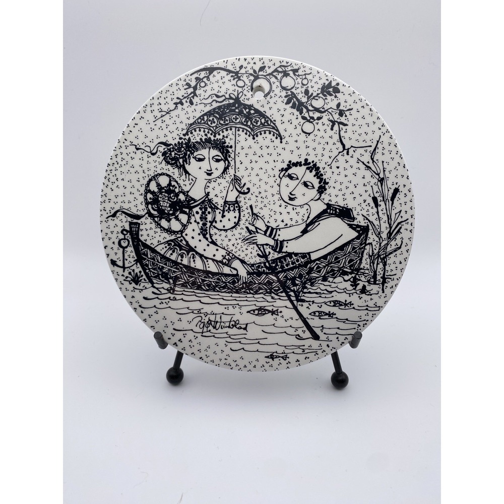 Bjorn Wiinblad July Juli Nocturne Paradis Nymolle Denmark Wall Plaque 3013-7